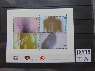 Фото марки Германия блок 2001г **