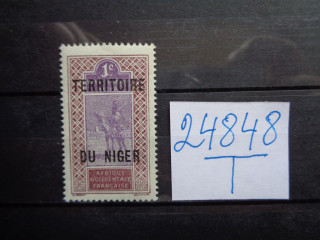Фото марки Французский Нигер 1921г **