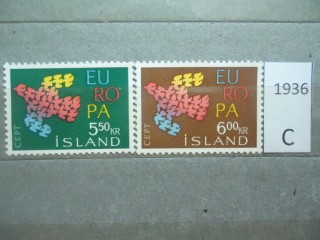 Фото марки Исландия 1961г серия **