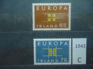Фото марки Исландия 1963г серия **