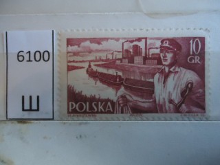 Фото марки Польша 1956г *