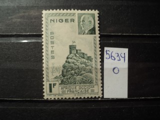 Фото марки Франц. Нигер 1944г *