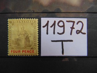 Фото марки Британские Тринидад и Тобаго 1896г *