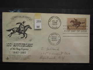 Фото марки США 1960г FDC (первый день гашения)