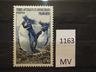 Фото марки Франц. Австралийская Антарктика 1956г *