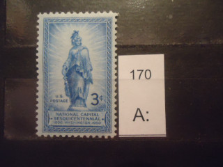 Фото марки США 1950г *