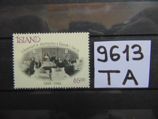 Фото марки Исландия марка 1996г **