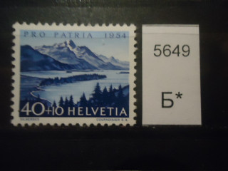 Фото марки Швейцария 1954г (6€) **