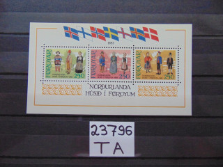 Фото марки Форерские Острова блок 1983г **