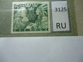 Фото марки Швеция 1938г *