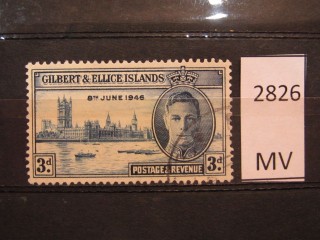 Фото марки Гилберт и Эллис острова 1946г