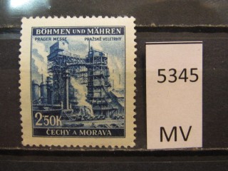 Фото марки Германская оккупация Чехословакии 1941г *