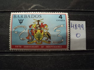 Фото марки Брит. Барбадос 1971г **