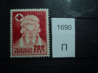 Фото марки Норвегия 1945г **