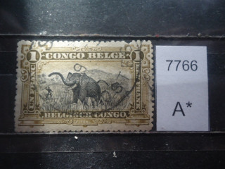 Фото марки Бельгийское Конго 1915г