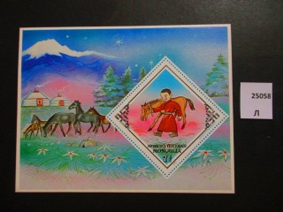 Фото марки Монголия 1983г блок **