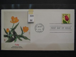Фото марки США 1991г FDC (первый день гашения)