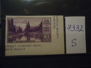 Фото марки США 1934г б/зубц *