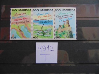 Фото марки Сан Марино сцепка 1990г **
