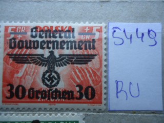 Фото марки Германская оккупация Польши 1940г *
