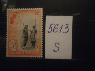 Фото марки Свазиленд 1956г *