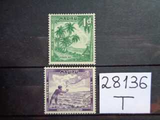 Фото марки Британское Науру 1954г **