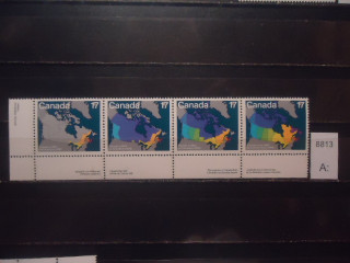 Фото марки Канада 1981г сцепка **