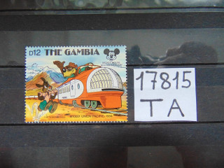 Фото марки Гамбия 1987г **
