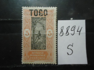 Фото марки Франц. Того 1921г надпечатка *