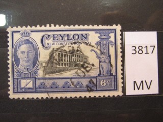 Фото марки Цейлон 1947г