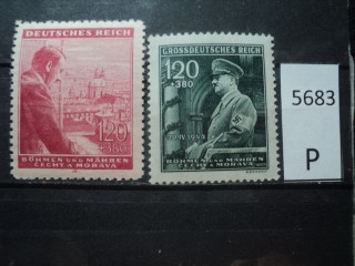 Фото марки Германская оккупация Чехословакии 1943г *