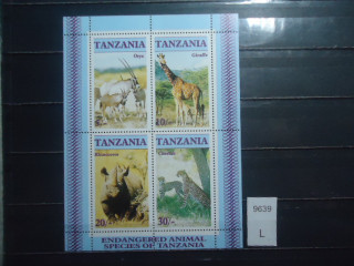 Фото марки Танзания блок 1986г **