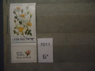 Фото марки Израиль 1981г с купоном **