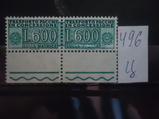 Фото марки Италия 1947г пара *