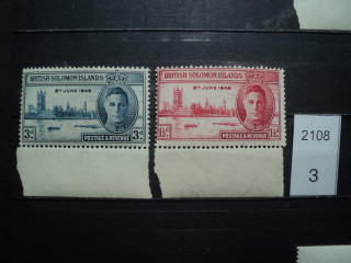 Фото марки Брит. Соломоновы острова 1946г **