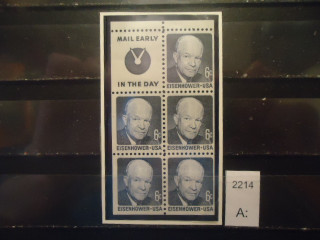 Фото марки США 1963г сцепка с купоном **