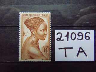 Фото марки Французская Экваториальная Африка 1947г **
