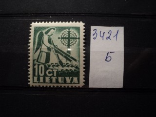 Фото марки Литва 1940г **