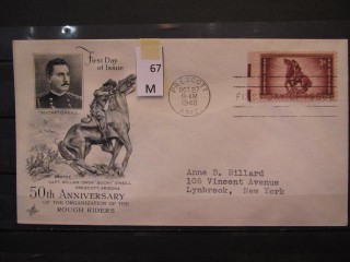 Фото марки США 1948г FDC (первый день гашения)