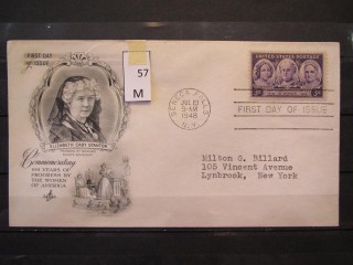 Фото марки США 1948г FDC (первый день гашения)