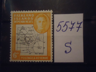 Фото марки Фолклендские острова 1946г **