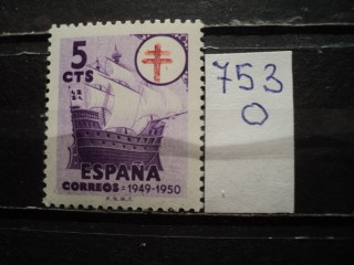 Фото марки Испания 1949г **
