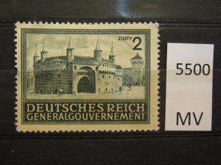 Фото марки Германская оккупация Польши 1943г *