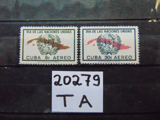 Фото марки Куба авиапочта 1957г **