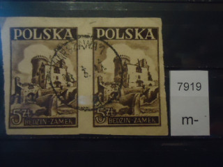 Фото марки Польша 1945-48гг пара