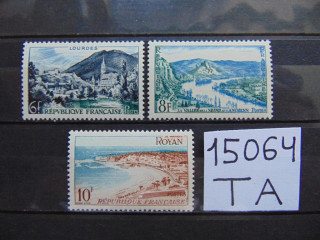 Фото марки Франция 1954г **