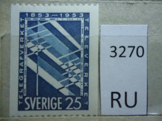 Фото марки Швеция 1953г *
