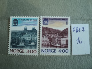 Фото марки Норвегия 1989г *