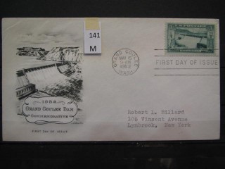 Фото марки США 1952г FDC (первый день гашения)