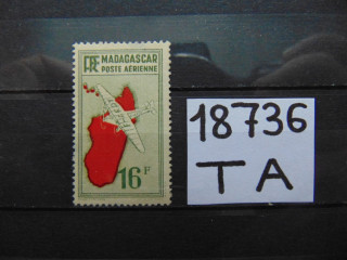 Фото марки Мадагаскар авиапочта 1935г *